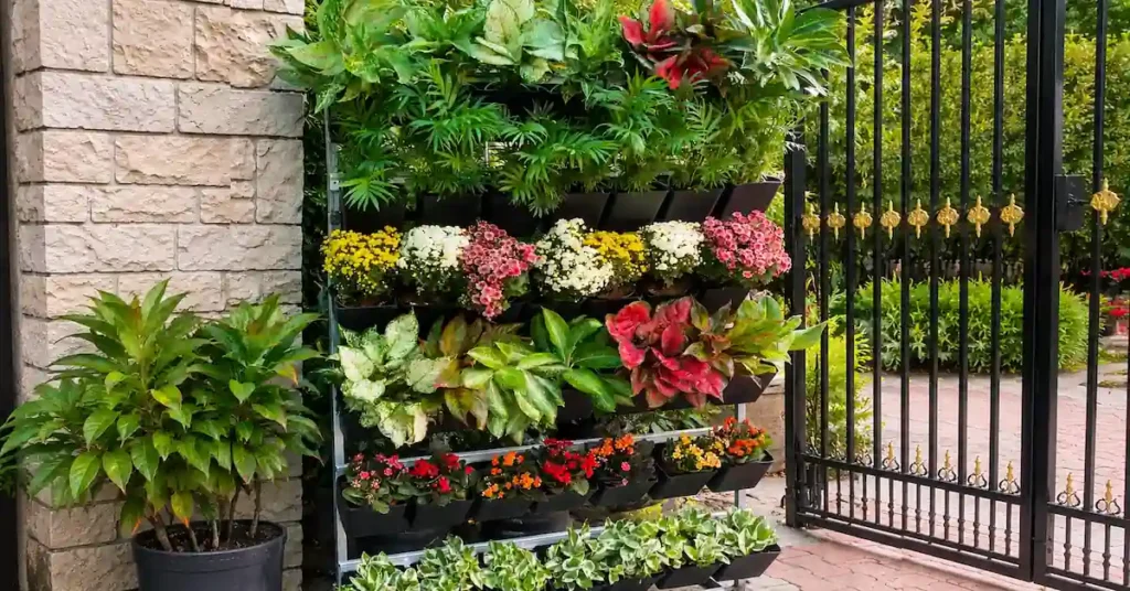 A gorgeous home setup demonstrating successful vertical gardening in India with lush plants.